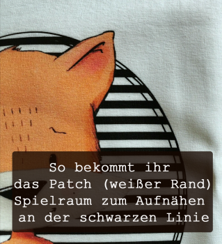 Patch / Aufnäher  - Grunge Stern - Grau